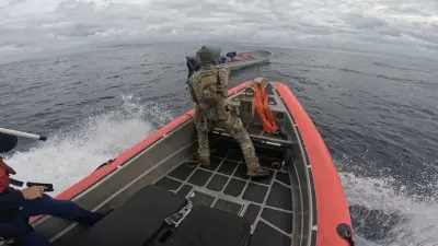Viral Coast Guard video shows dramatic arrest of suspected drug smugglers in open ocean
