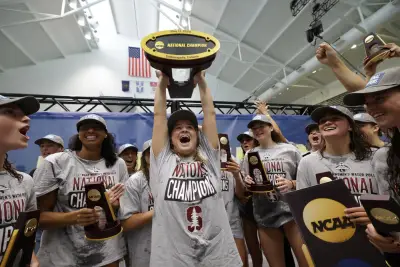 Colleges: Stanford wins water polo title; Local softball teams learn NCAA regional opponents