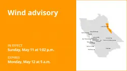 Wind advisory affecting the Greater Lake Tahoe Area until early Monday morning – wind gusts up to 55 mph